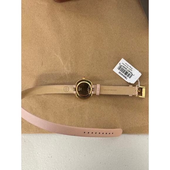 Tory Burch TBW4030 Reva Double Wrap Leather Strap Watch Nude - Picture 4 of 5